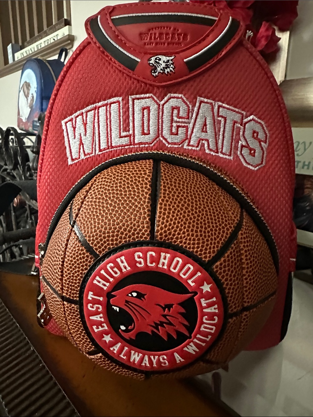 Wildcats Red Basketball-Disney Loungefly Themed Backpack NWT